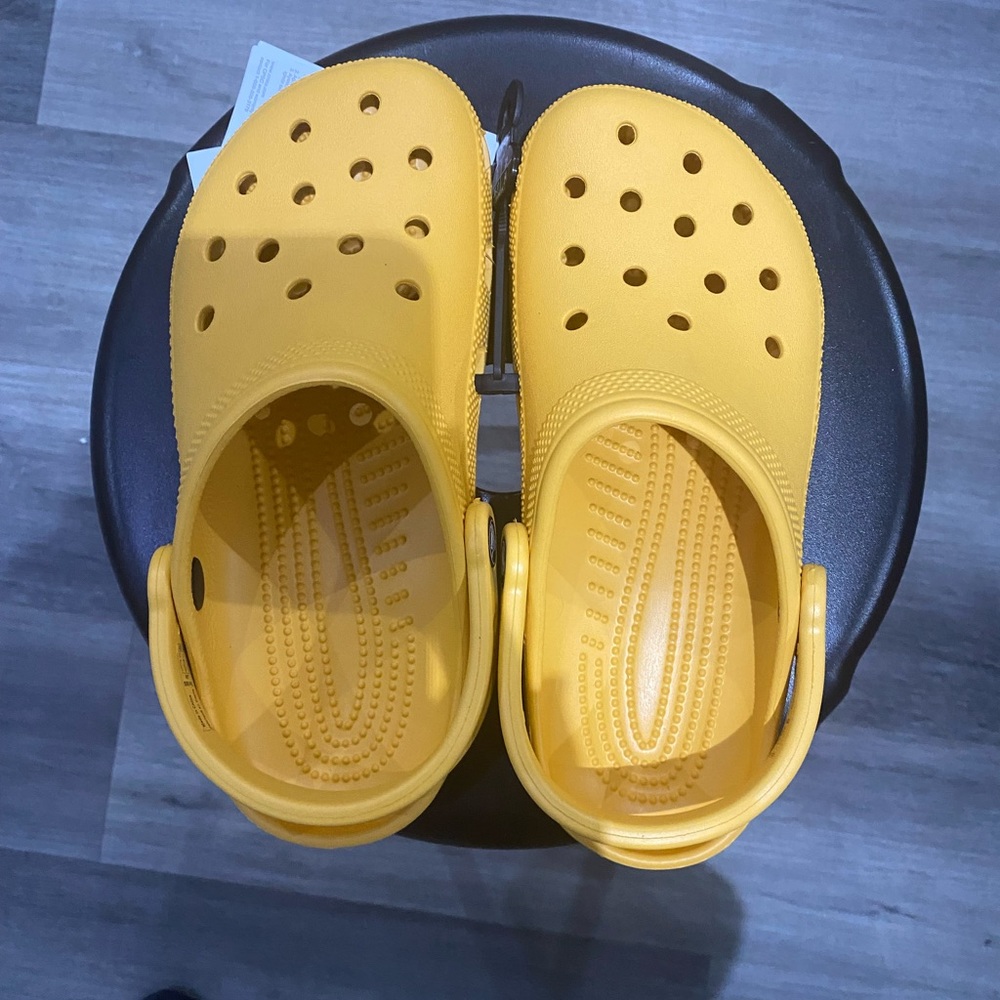 Orange Crocs
